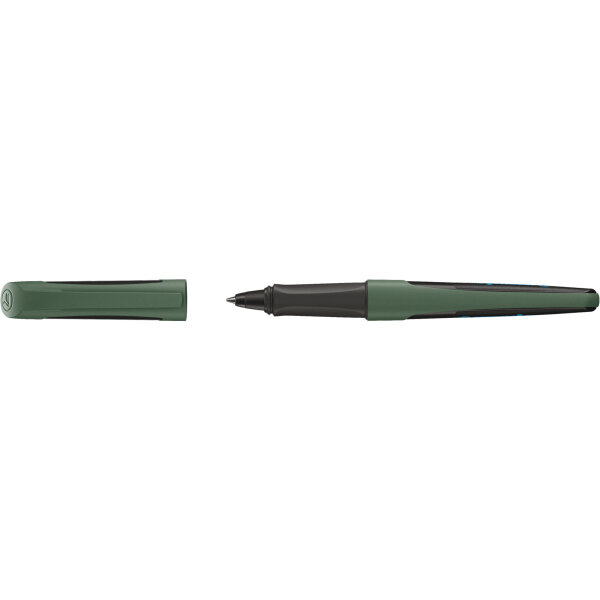 STABILO® Kugelschreiber Flow 0,5mm blau Mine auswechselbar dokumentenecht Schaftfarbe: khaki/schwarz