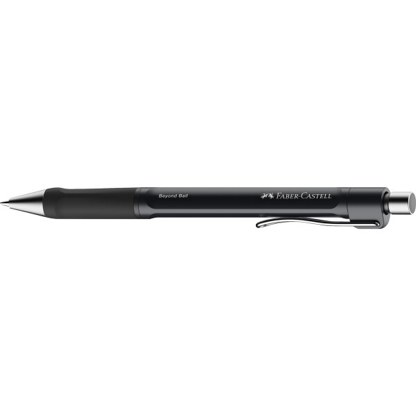 Faber-Castell Kugelschreiber Beyond Ball 0,5mm schwarz Links- und Rechtshänder Mine auswechselbar dokumentenecht Schaftfarbe: schwarz