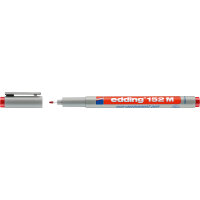 edding Folienstift 152 M 1mm rot nicht dokumentenecht