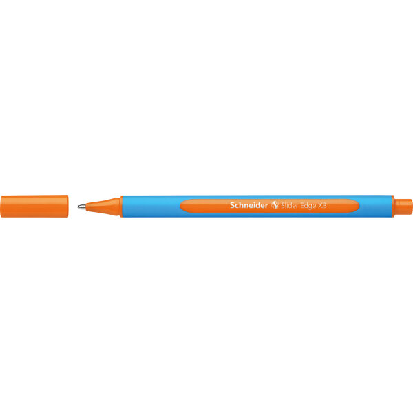 Schneider Kugelschreiber Slider Edge 0,7mm orange Mine nicht auswechselbar nicht dokumentenecht Schaftfarbe: cyan/orange