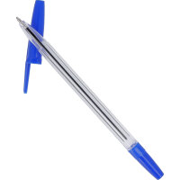 Einwegkugelschreiber blau Kappenmodell dokumentenecht 50...