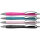 Schneider Kugelschreiber Slider Rave 0,7mm XB blau Mine auswechselbar dokumentenecht Schaftfarbe: schwarz, power pink, teal, pearl 4 St./Pack.