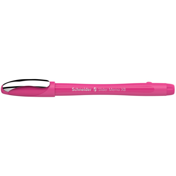 Schneider Kugelschreiber Slider Memo XB 0,7mm XB blau Mine nicht auswechselbar nicht dokumentenecht Schaftfarbe: pink