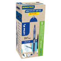 PILOT Gelschreiber Bottle 2 Pen 0,4mm blau inkl. 10 Minen...