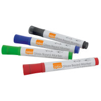 Nobo® Glasboardmarker 3mm farbig sortiert Rundspitze...