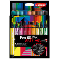 STABILO® Fasermaler Pen 68 MAX ARTY 1-5mm farbig...