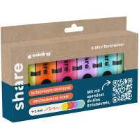 share Textmarker made by edding 1-3mm farbig sortiert...
