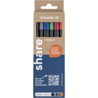share Fineliner 0,4mm farbig sortiert 6 St./Pack.