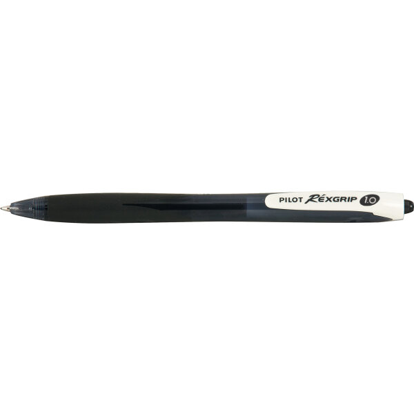 PILOT Kugelschreiber Réxgrip 0,4mm M schwarz Mine auswechselbar dokumentenecht Schaftfarbe: schwarz