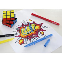 Faber-Castell Fasermaler GRIP COLOUR 3mm farbig sortiert...