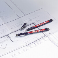 edding Fineliner 1800 profipen 0,35mm rot