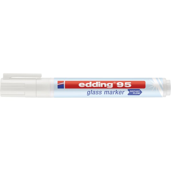 edding Glasboardmarker 95 1,5-3mm weiß Rundspitze