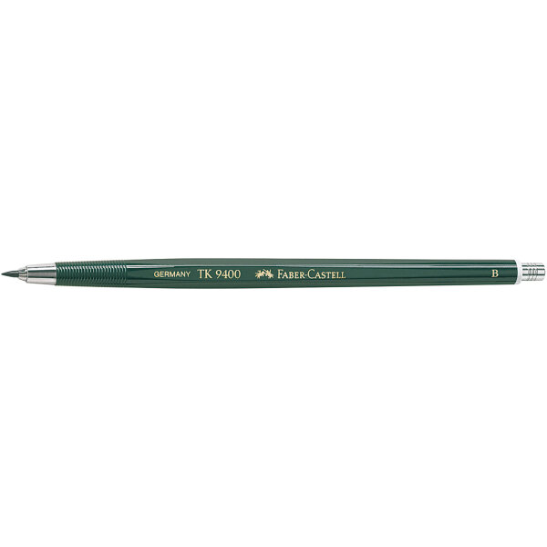 Faber-Castell Fallminenstift TK® 9400 2mm B ohne Radierer dunkelgrün