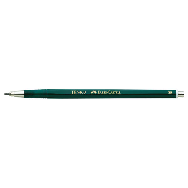 Faber-Castell Fallminenstift TK® 9400 2mm 3B ohne Radierer dunkelgrün