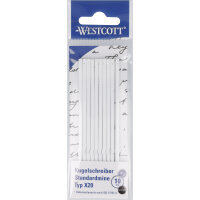 Westcott Kugelschreibermine 0,5mm schwarz X20...
