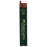 Faber-Castell Feinmine SUPER POLYMER 0,5mm 2H schwarz 12...