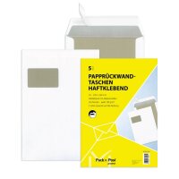 MAILmedia Papprückwandtasche DIN C4 mit Fenster...