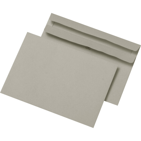 MAILmedia Briefumschläge DIN C6 162 x 114 mm (B x H) mit Selbstklebung ohne Fenster 75g/m² grau 1.000 St./Pack.