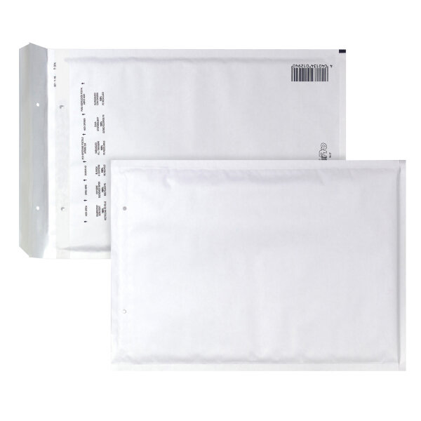 AIRPRO Luftpolstertasche W/17 mit Haftklebung, Lochung für Klammer Kraftpapier weiß 100 St./Pack.