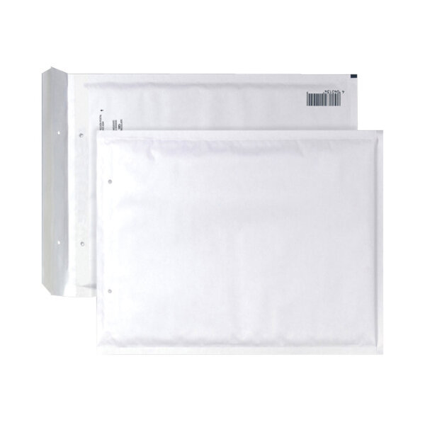 AIRPRO Luftpolstertasche W/20 mit Haftklebung, Lochung für Klammer Kraftpapier weiß 50 St./Pack.