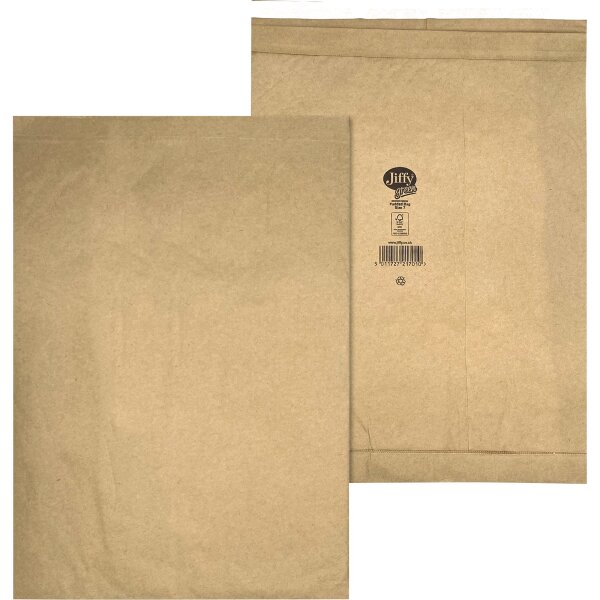 Jiffy® Papierpolstertasche Nr. 7 mit Haftklebung Kraftpapier braun 50 St./Pack.