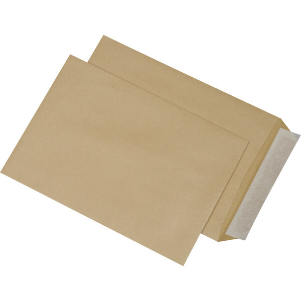 MAILmedia Versandtasche DIN C5 162 x 229 mm (B x H) mit Haftklebung ohne Fenster 90g/m² ohne Fadenverstärkung braun 500 St./Pack.