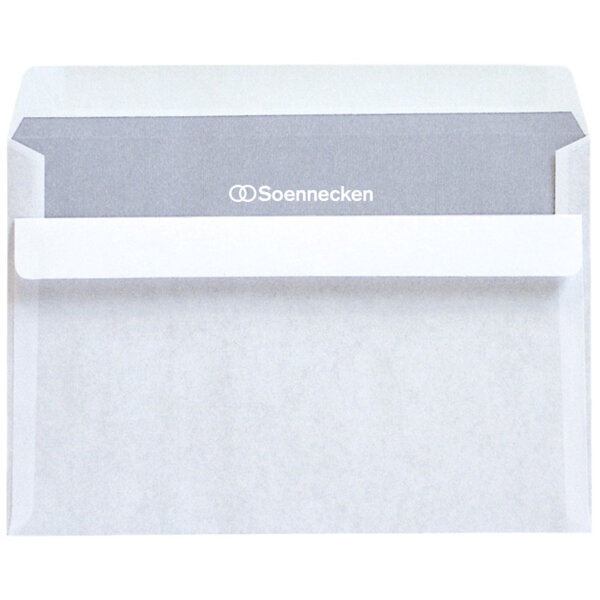 Soennecken Briefumschläge DIN C6 162 x 114 mm (B x H) mit Selbstklebung ohne Fenster 75g/m² weiß 1.000 St./Pack.