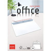 ELCO Briefumschläge Office DIN C6 162 x 114 mm (B x...