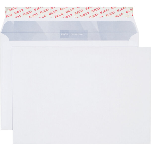 ELCO Versandtasche Office DIN B5 250 x 176 mm (B x H) mit Haftklebung ohne Fenster 100g/m² ohne Fadenverstärkung hochweiß 10 St./Pack.