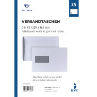 POSTHORN Versandtasche DIN C5 162 x 229 mm (B x H) mit...