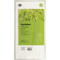 Soennecken Briefumschläge oeco DIN lang 220 x 110 mm (B x H) mit Selbstklebung ohne Fenster 75g/m² weiß 50 St./Pack.