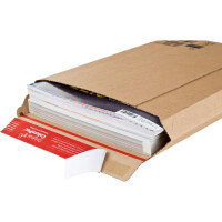 ColomPac® Versandtasche Rigid Plus 185 x 270 x -50 mm (B x H x T) mit Haftklebung ohne Fenster braun