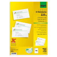 SIGEL Visitenkarte DIN A4 225g/m² hochweiß 10...