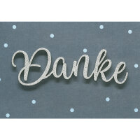 Perleberg Faltkarte Dankeschönkarte 300g/m²...