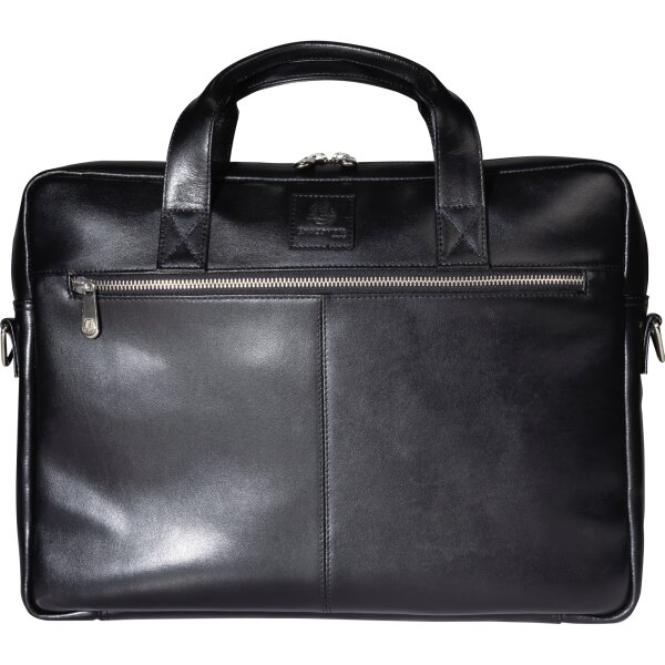 Exacompta Notebooktasche Exactive® 39 x 29 x 5 cm (B x H x T) Rindsleder schwarz