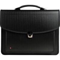 Exacompta Aktentasche Exatravel® Außenmaße: 38 x 26 x 5 cm (B x H x T) Steckverschluss Polypropylen schwarz