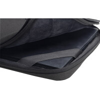Exacompta Notebookhülle Sleeve 37 x 28 x 2,5 cm (B x H x T) Minifronttasche mit Reißverschluss Polyester, 100 % recycelt business schwarz