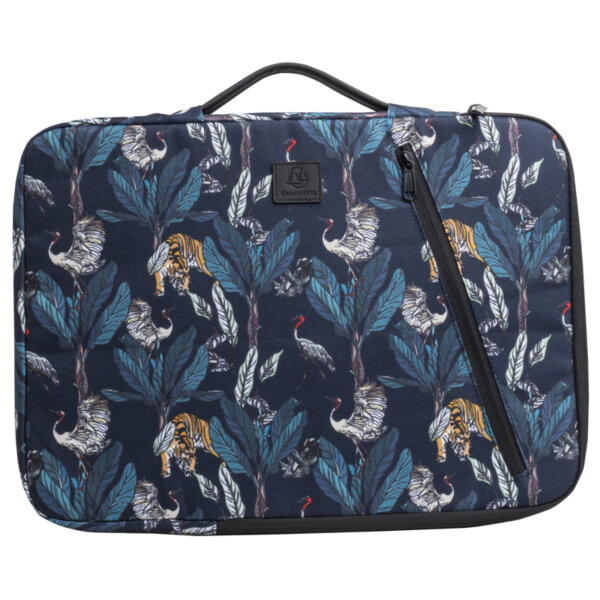 Exacompta Notebookhülle Sleeve 41 x 31 x 2,5 cm (B x H x T) Minifronttasche mit Reißverschluss Polyester, 100 % recycelt mehrfarbig