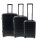 JSA Trolley Set Innenmaße: 68 x 48 x 27, 58 x 41 x 23, 48 x 34 x 20 cm (B x H x T) Außenmaße: 75,5 x 50,5 x 29, 65,5 x 44,5 x 25, 54,5 x 35,5 x 20,5 cm (B x H x T) mit Rollen