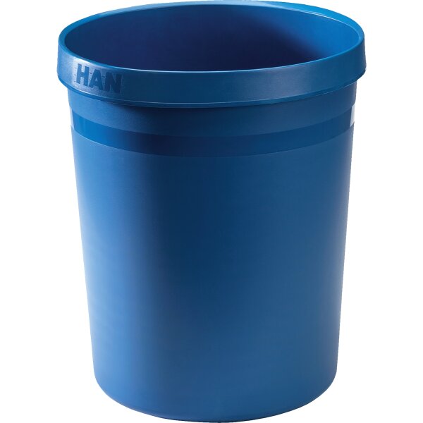HAN Papierkorb GRIP KARMA 31,2 x 35 cm (Ø x H) Kunststoff, 80-100 % Rezyklat Farbe: blau 1 Sortierfach