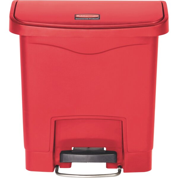 Rubbermaid Tretabfalleimer SLIM JIM® STEP-ON 23,04 x 39,88 x 37,67 cm (B x H x T) 15l Kunststoff rot