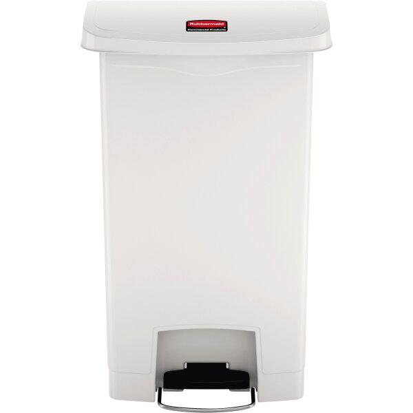 Rubbermaid Tretabfalleimer SLIM JIM® STEP-ON 33,19 x 74,72 x 49,78 cm (B x H x T) 50l Kunststoff weiß