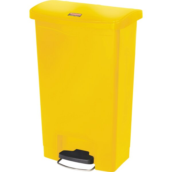 Rubbermaid Tretabfalleimer SLIM JIM® STEP-ON 33,19 x 74,72 x 49,78 cm (B x H x T) 50l Kunststoff gelb