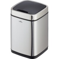 DURABLE Abfallbehälter Sensor NO TOUCH 6l Edelstahl silber/schwarz 1 Sortierfach