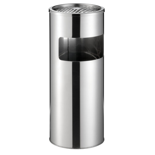 DURABLE Standascher 26 x 62 cm (Ø x H) inkl. 1,5 kg Sand Edelstahl, gebürstet metallic silber