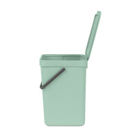 Brabantia Abfallbehälter Sort & Go 12l Kunststoff jade green 1 Sortierfach