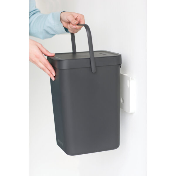 Brabantia Abfallbehälter Sort & Go 12l Kunststoff grey 1 Sortierfach