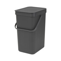 Brabantia Abfallbehälter Sort & Go 12l Kunststoff grey 1 Sortierfach