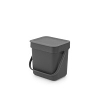 Brabantia Abfallbehälter Sort & Go 3l Kunststoff grey 1 Sortierfach