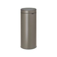 Brabantia Abfallbehälter Touch Bin New 30l Stahl platinum 1 Sortierfach